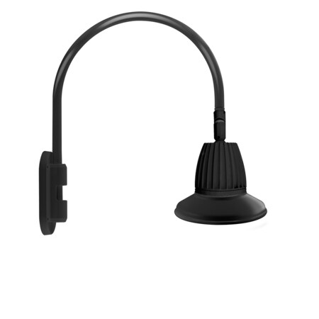 Rab GOOSENECK STYLE4 13W NEUTRAL LED 11" STRAIGHT SHADE BLACK GN4LED13NST11B